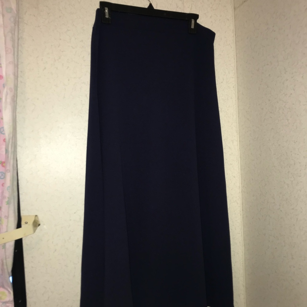 Hand Made Navy Blue Maxi Skirt